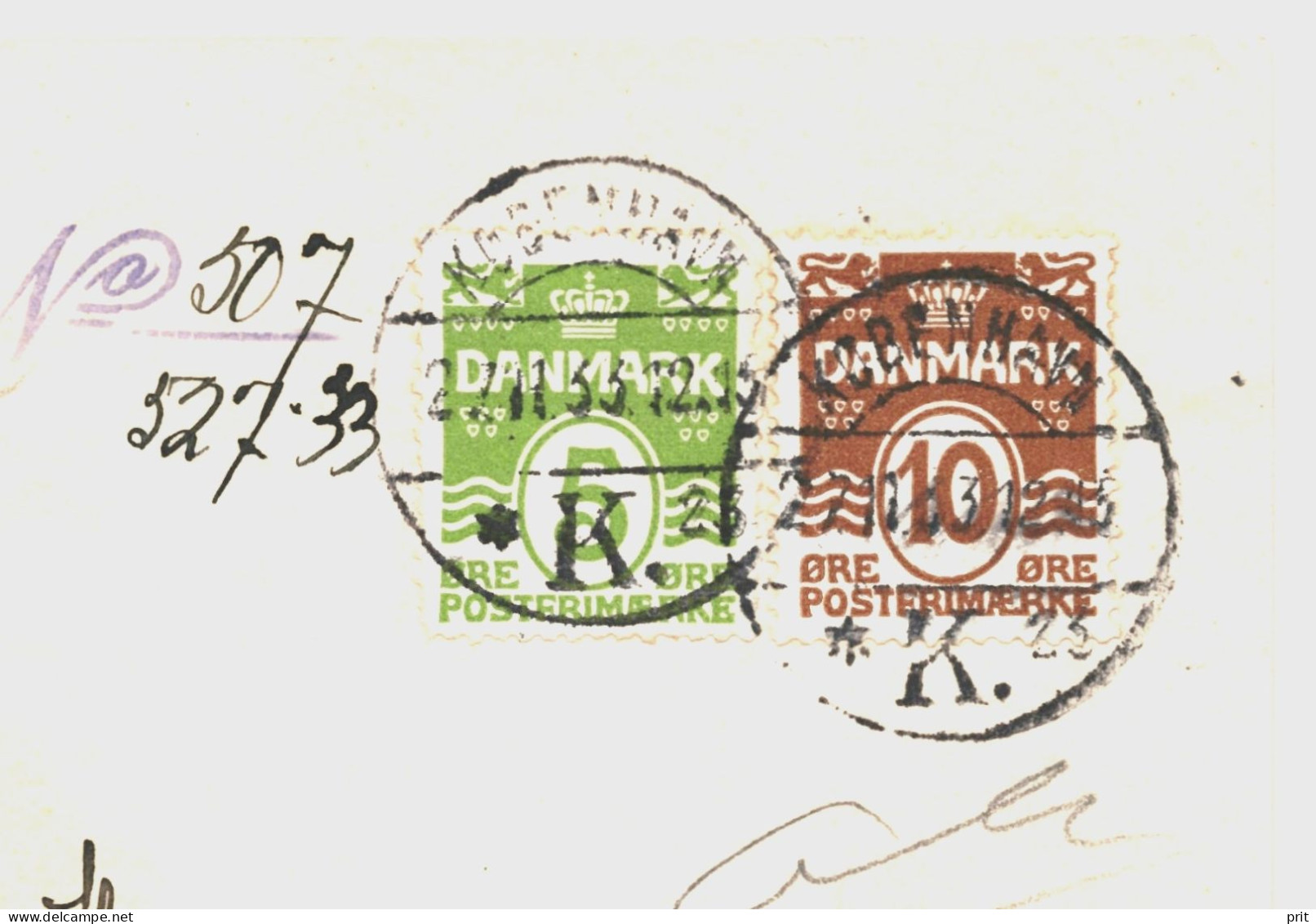 Denmark 1933 Open Letter Card Copenhagen To Helsinki Finland, KØBENHAVN K 23 Postmark - Cartas & Documentos