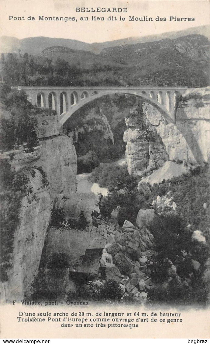 BELLEGARDE    PONT DE MONTANGES - Bellegarde-sur-Valserine