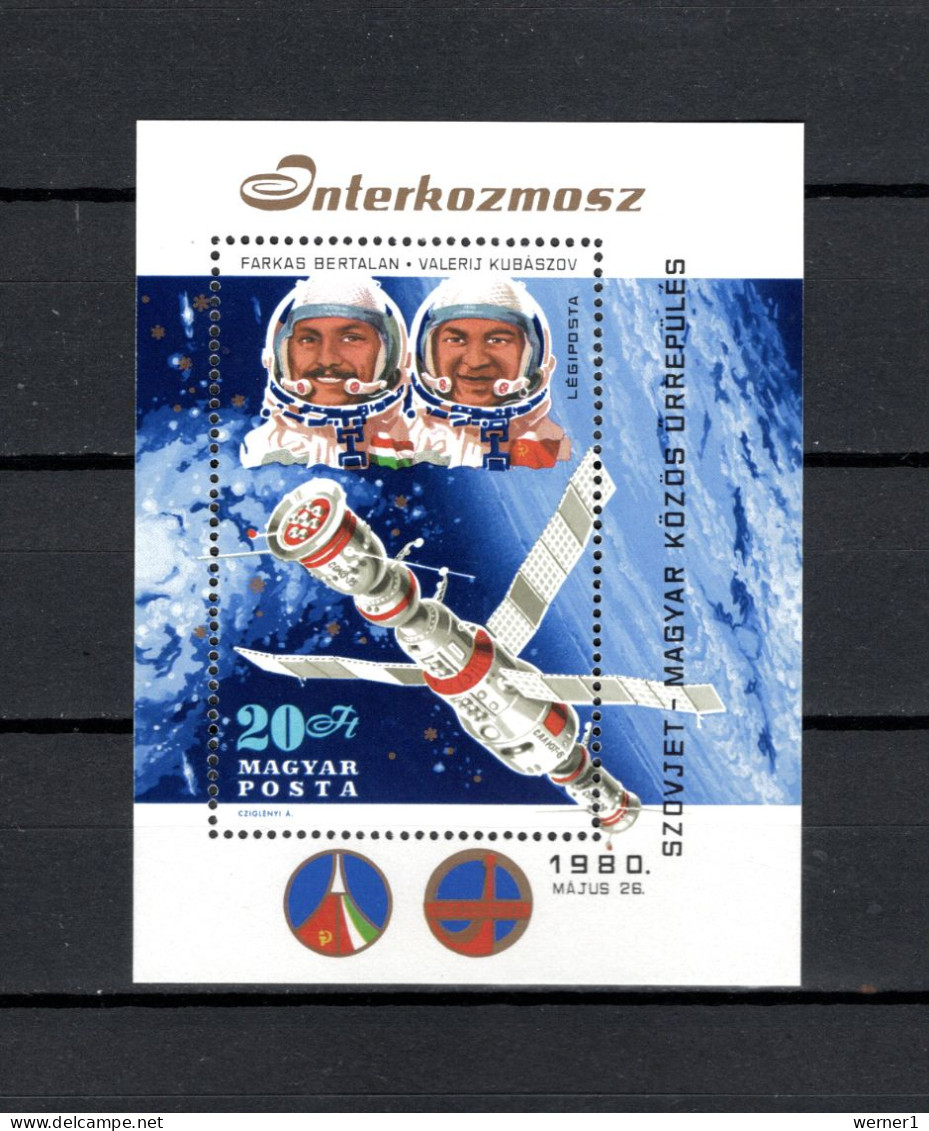 Hungary 1980 Space, Interkosmos Program S/s MNH - Europe