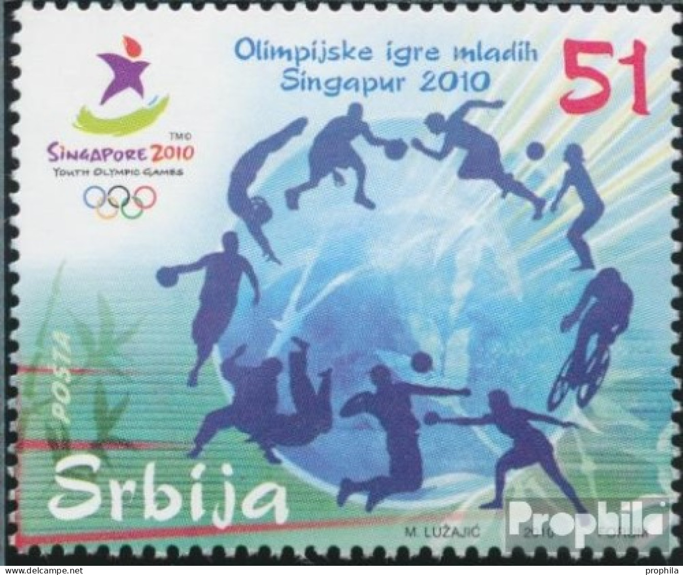 Serbien 361 (kompl.Ausg.) Postfrisch 2010 Olympische Jugendspiele - Serbien