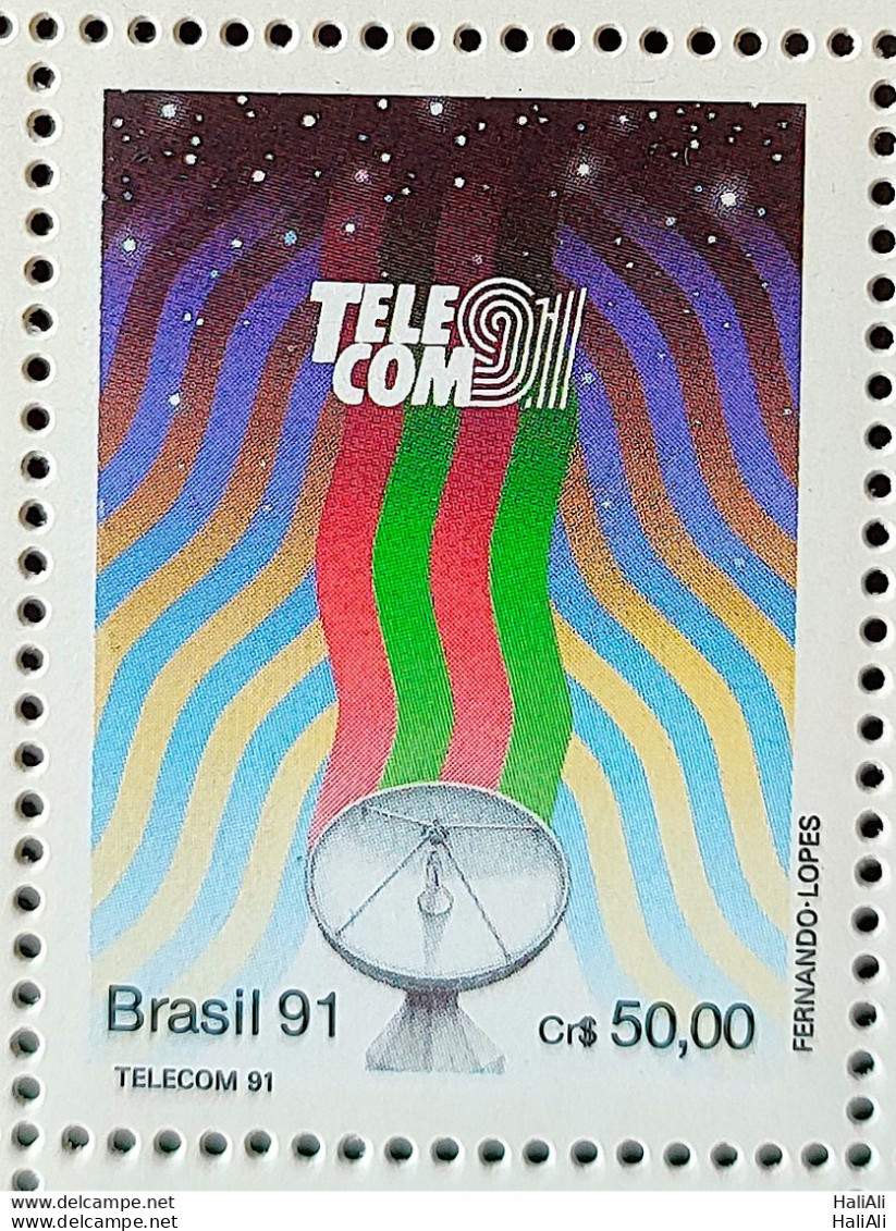 C 1752 Brazil Stamp Exposure Telecom Telecommunication Communication 1991 - Ungebraucht
