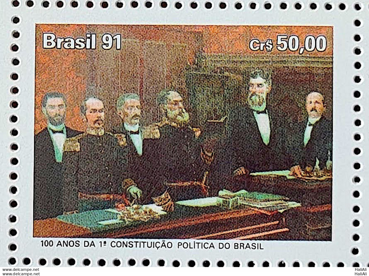 C 1751 Brazil Stamp 100 Years Constituting Political Policy 1991 - Ongebruikt