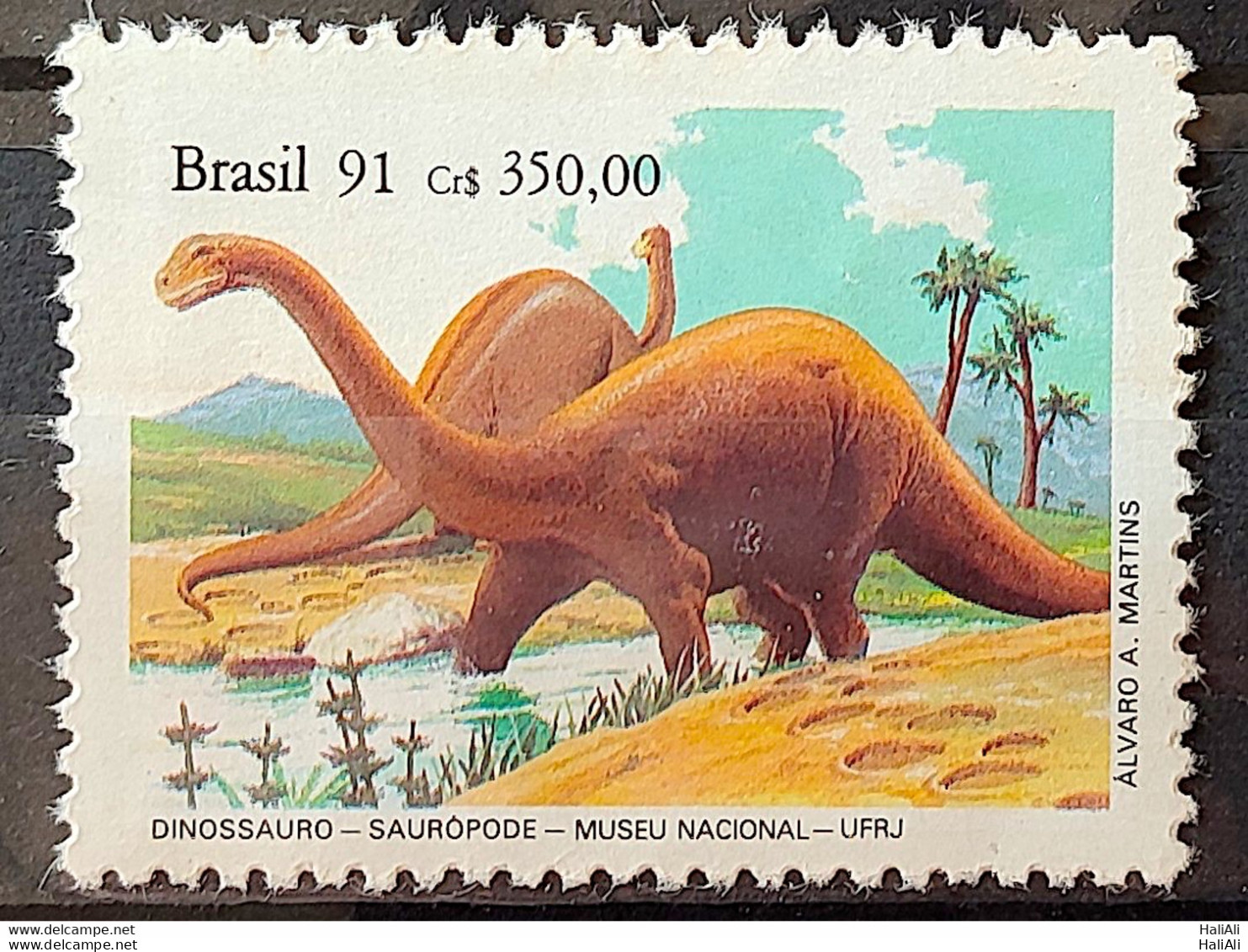 C 1740 Brazil Stamp National Museum Dinosaur Sauropode 1991 - Ungebraucht