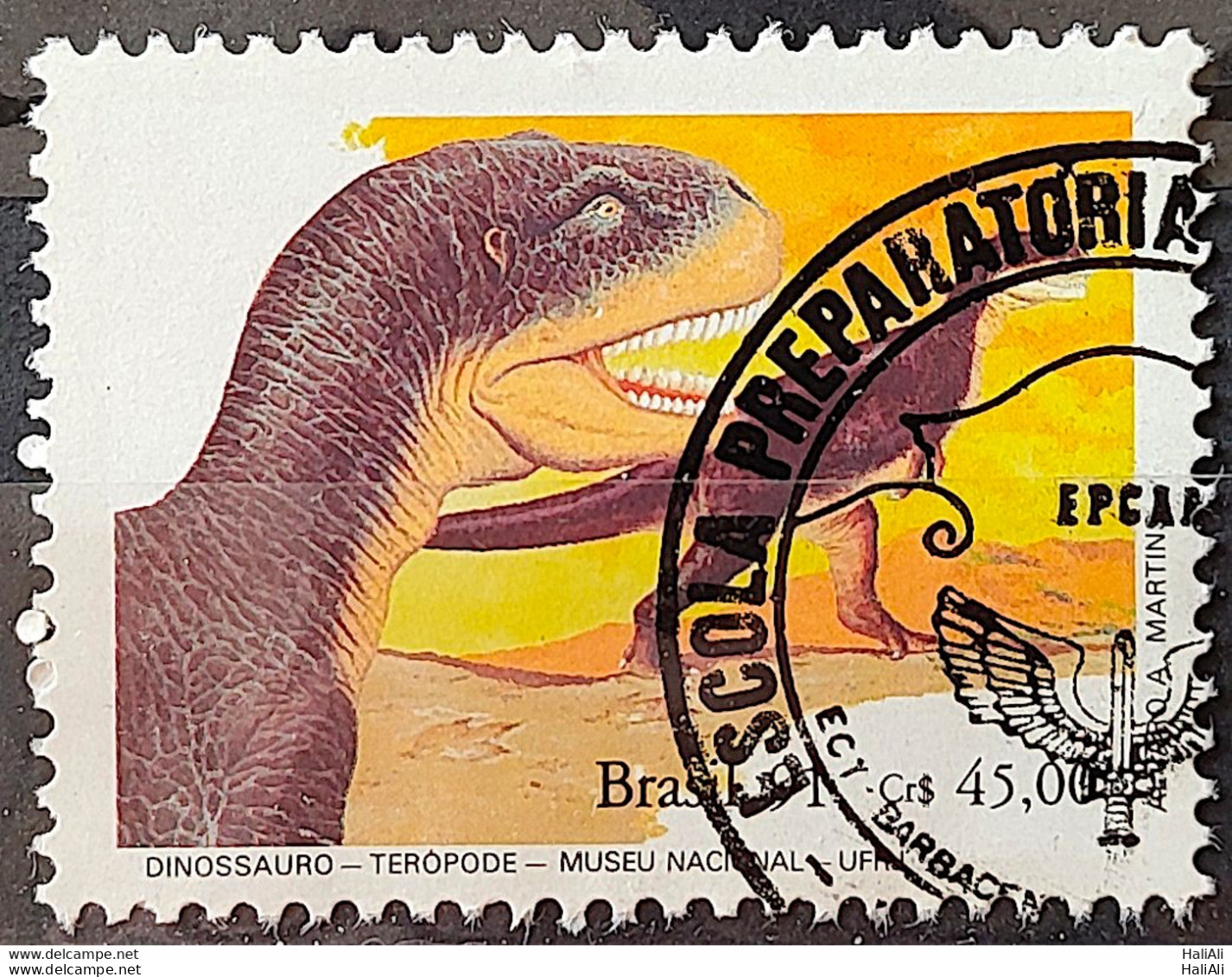 C 1739 Brazil Stamp National Museum Dinosaur Teropode 1991 Circulated 1 - Gebraucht