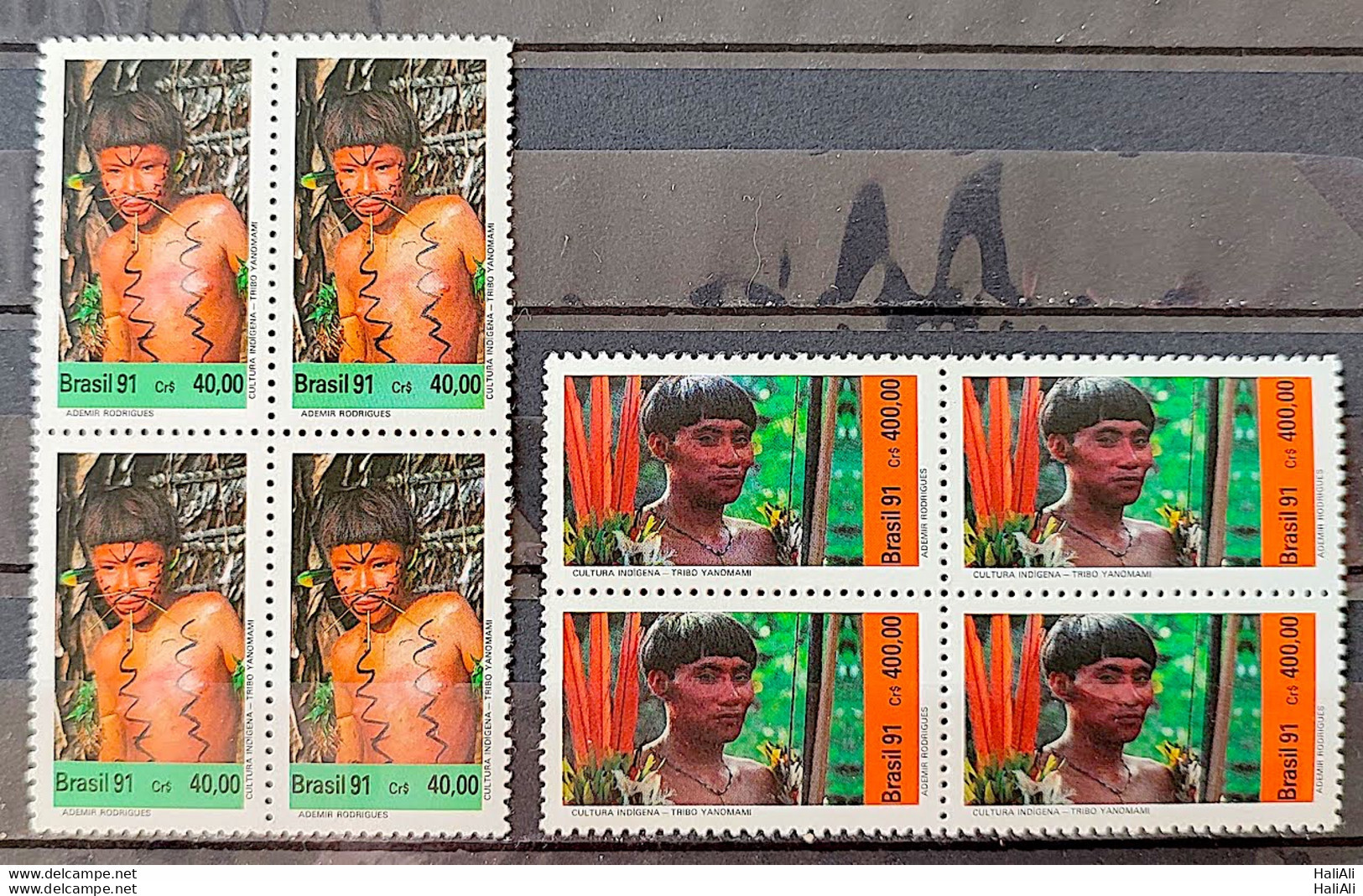 C 1734 Brazil Stamp Indian Yanomami Indian Culture 1991 Block Of 4 Block Of 4 - Ongebruikt