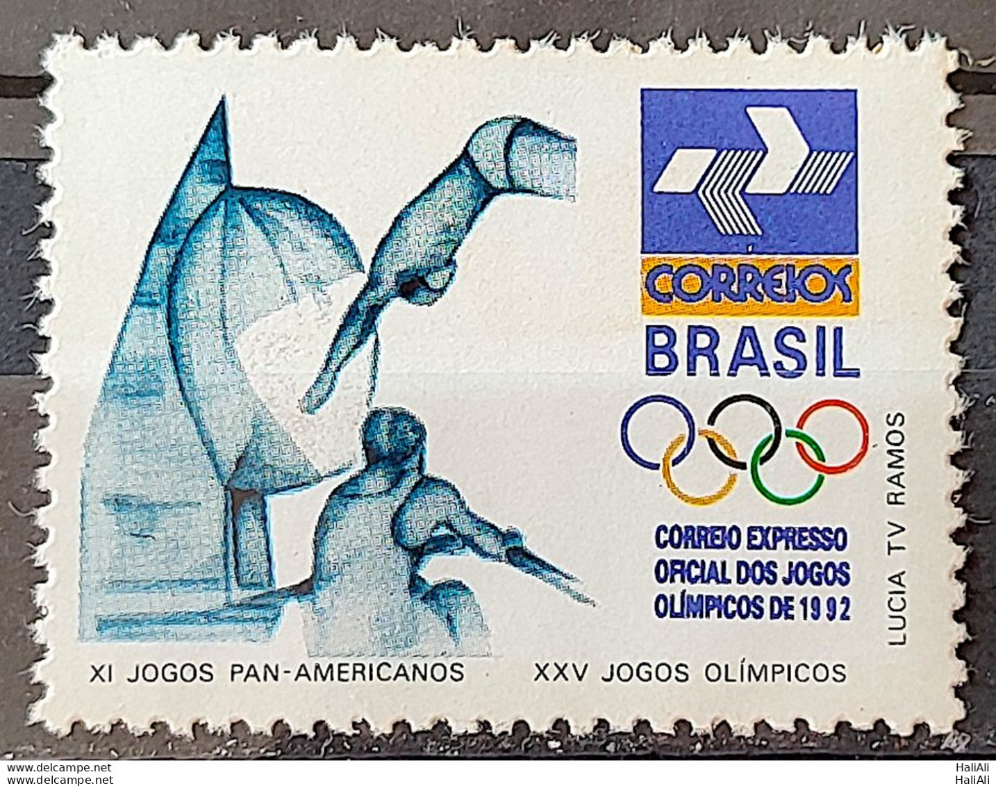 C 1727 Brazil Stamp Pan American Games Havana Cuba Olympics From Barcelona Candle 1991 Vinheta 1 - Ungebraucht