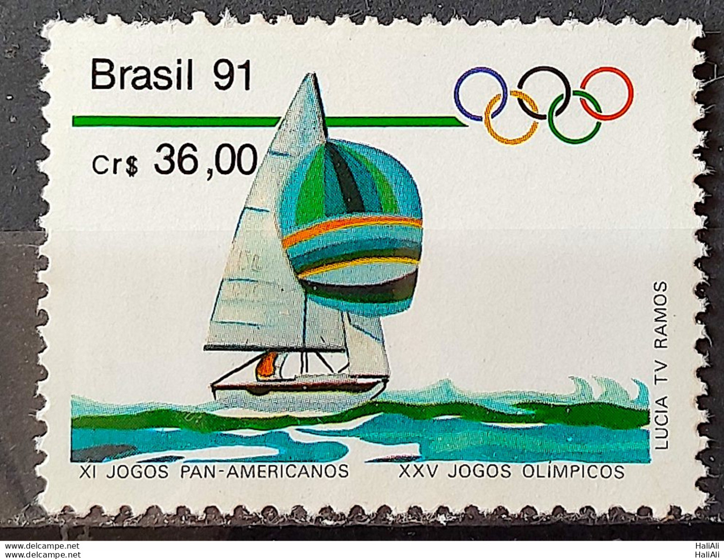 C 1727 Brazil Stamp Pan American Games Havana Cuba Olympics From Barcelona Candle 1991 1 - Unused Stamps