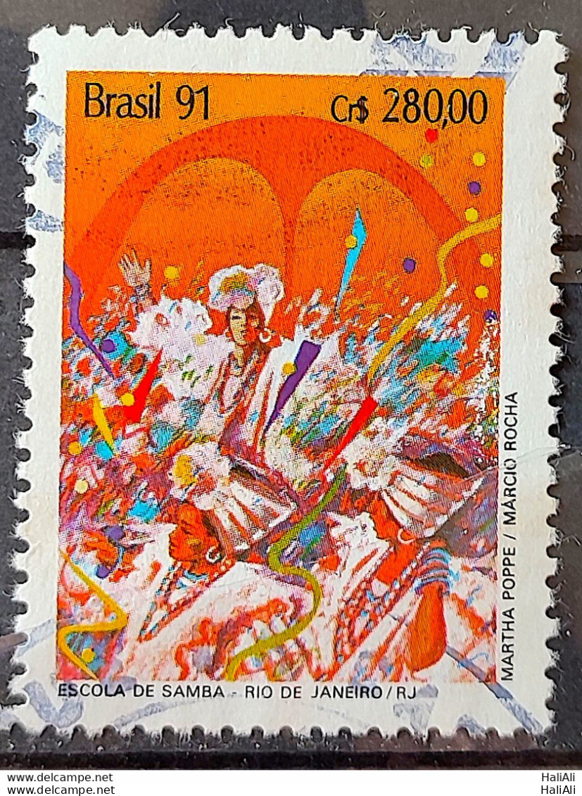 C 1724 Brazil Stamp Carnival Music School Of Samba Rio De Janeiro 1991 Circulated 13 - Gebruikt