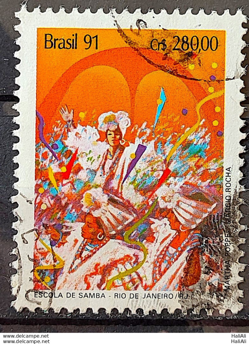 C 1724 Brazil Stamp Carnival Music School Of Samba Rio De Janeiro 1991 Circulated 14 - Usados