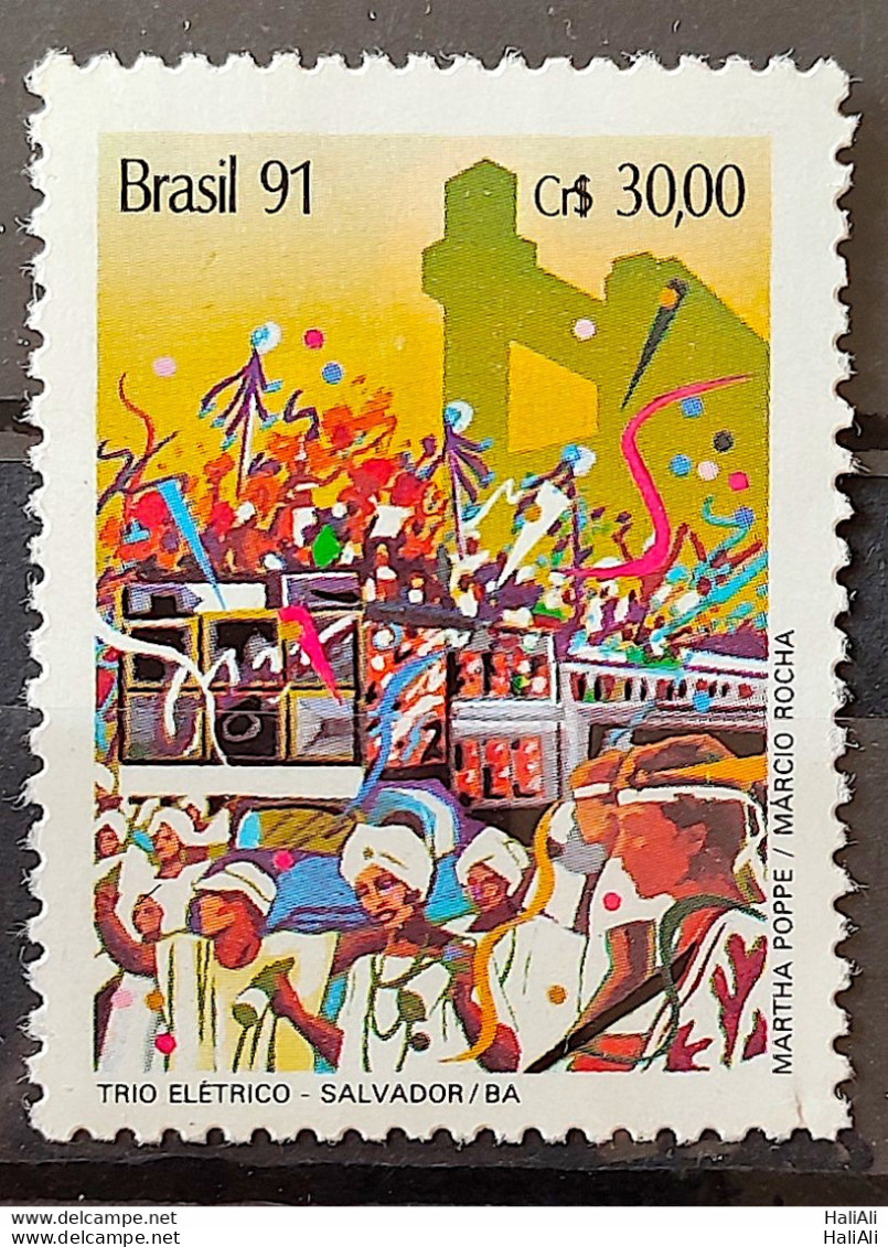 C 1723 Brazil Stamp Carnival Music Trio Electric Bahia 1991 - Ungebraucht