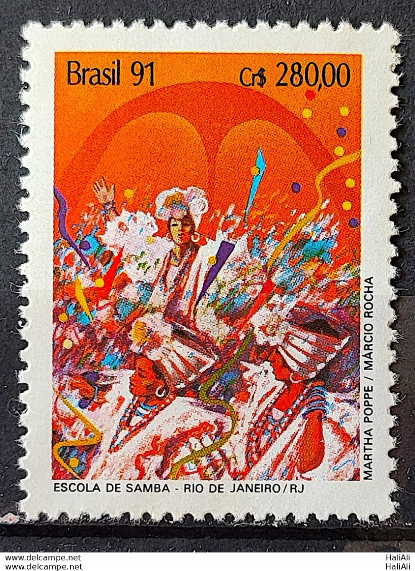 C 1724 Brazil Stamp Carnival Music School Of Samba Rio De Janeiro 1991 - Ongebruikt