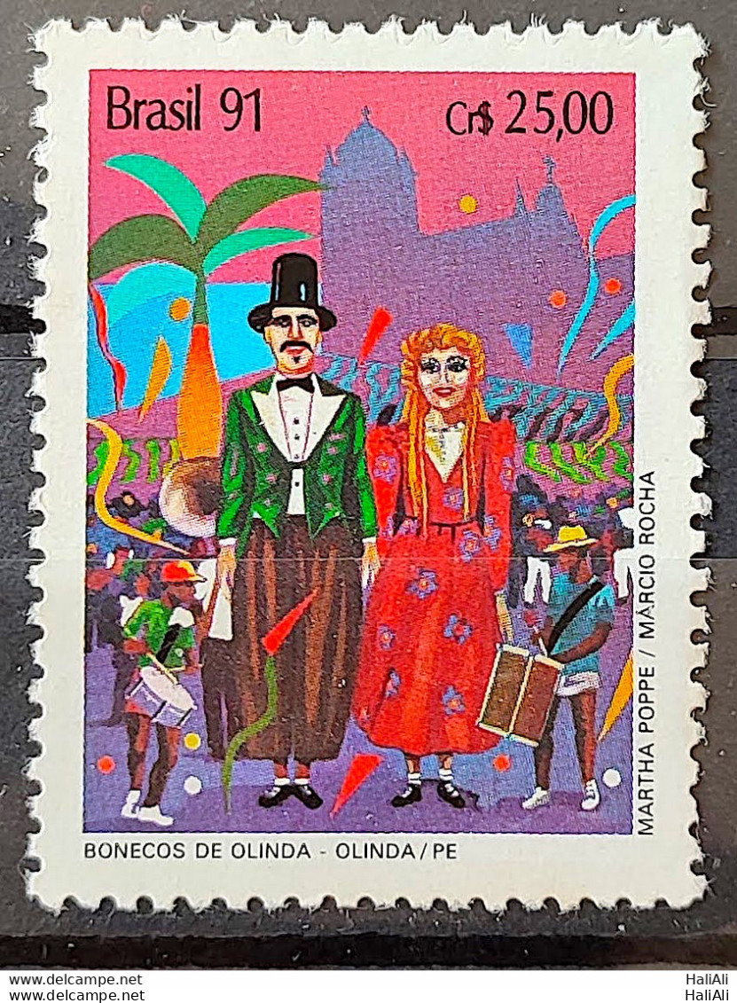 C 1722 Brazil Stamp Carnival Music Olinda Pernambuco 1991 - Ongebruikt