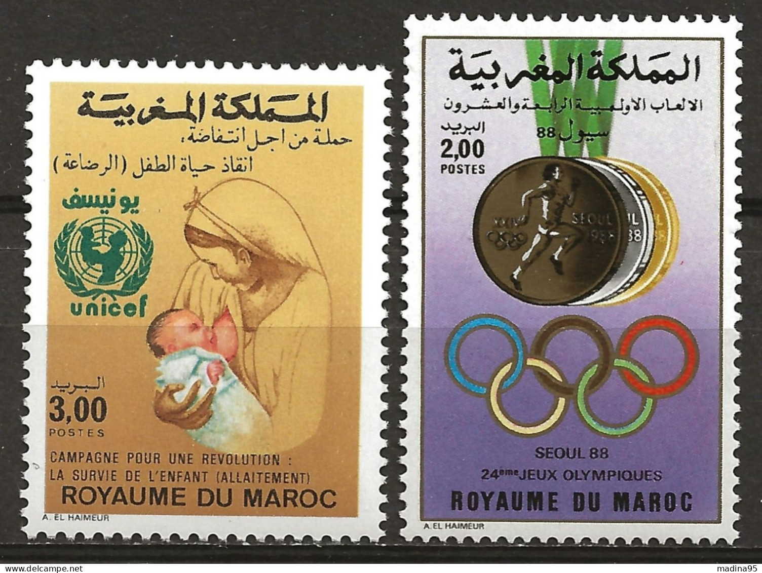 MAROC: **, N° YT 1054 Et 1055, TB - Marokko (1956-...)