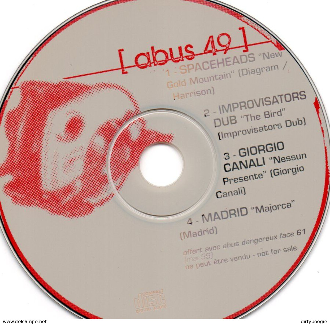 Abus 49 - CD - Abus Dangereux - Spaceheads - Improvisators Dub - Madrid - Compilaciones