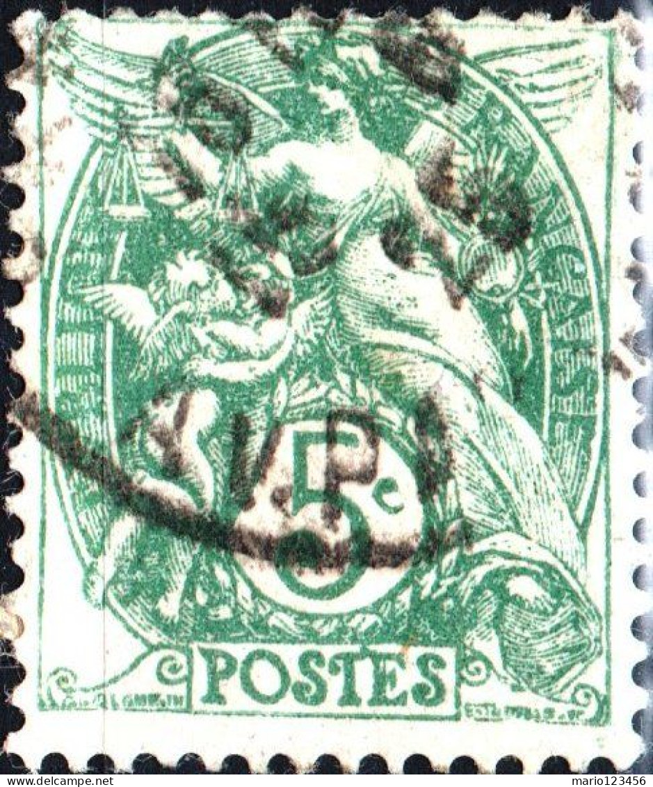 FRANCIA, FRANCE, TIPO “BLANC”, 5 C., 1925, FRANCOBOLLI USATI Yt:FR 111, Scott:FR 113 - Gebruikt