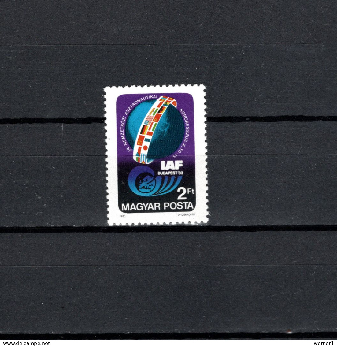 Hungary 1983 Space, International Astronautik Congress Stamp MNH - Europe