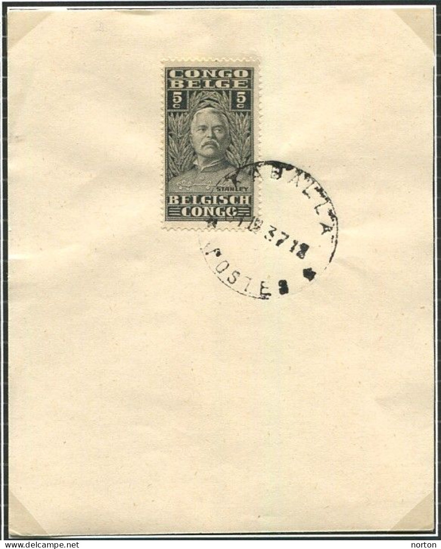 Congo Kaballa Oblit. Keach 7A1 Sur C.O.B. 135 Sur Papier Libre Le 31/12/1937 - Briefe U. Dokumente