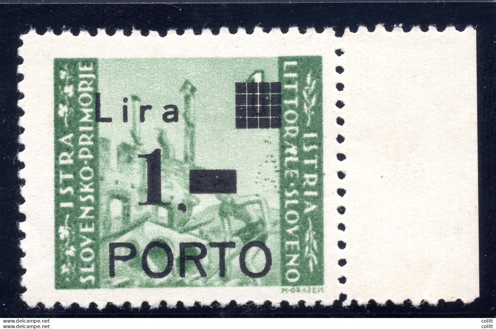 Istria Litorale Sloveno Segnatasse Porto Varietà N. 8c P Stretta E Punto Tondo - Local And Autonomous Issues