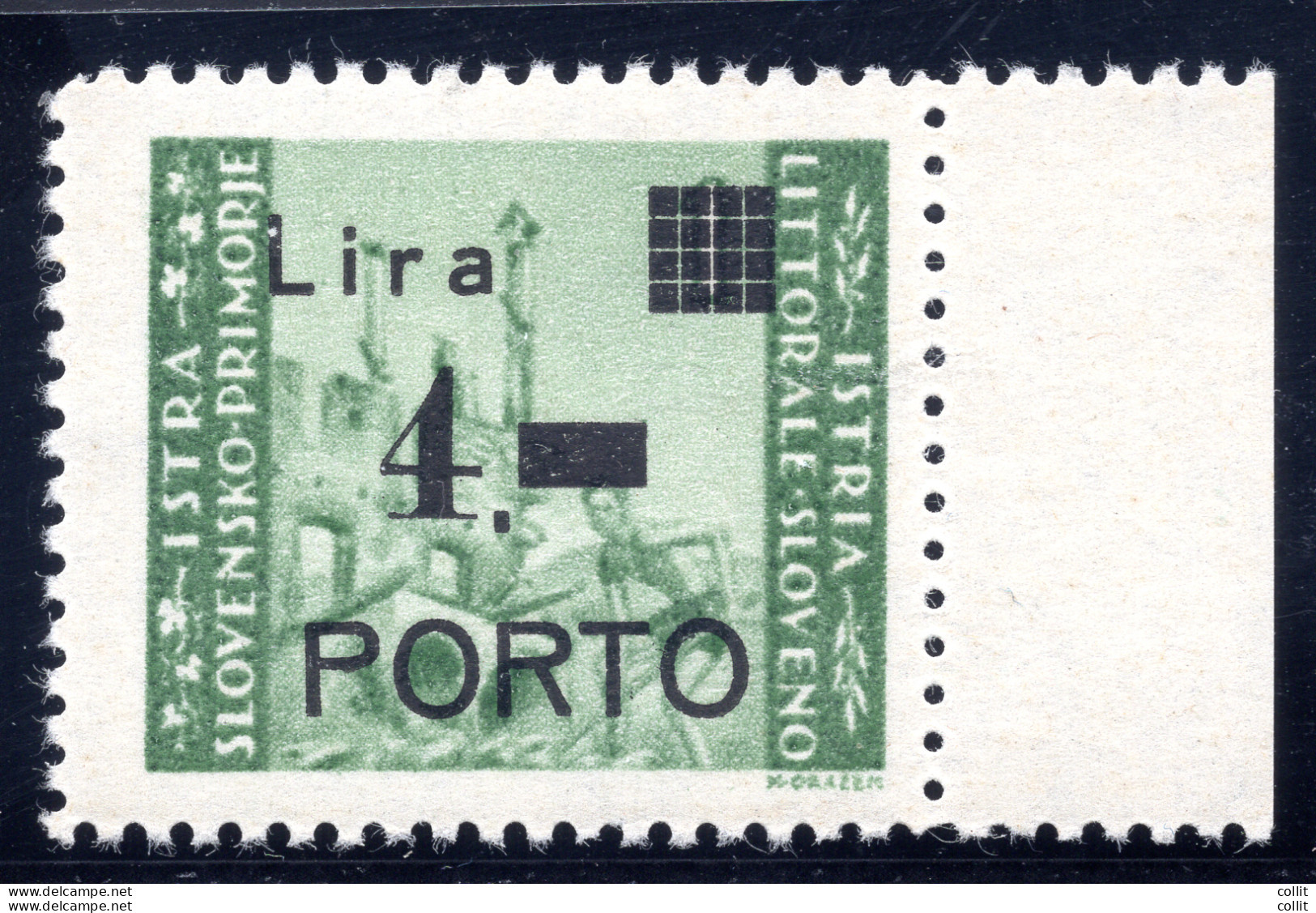 Istria Litorale Sloveno Segnatasse Porto Lire 4 Varietà P Stretta - Emissioni Locali/autonome