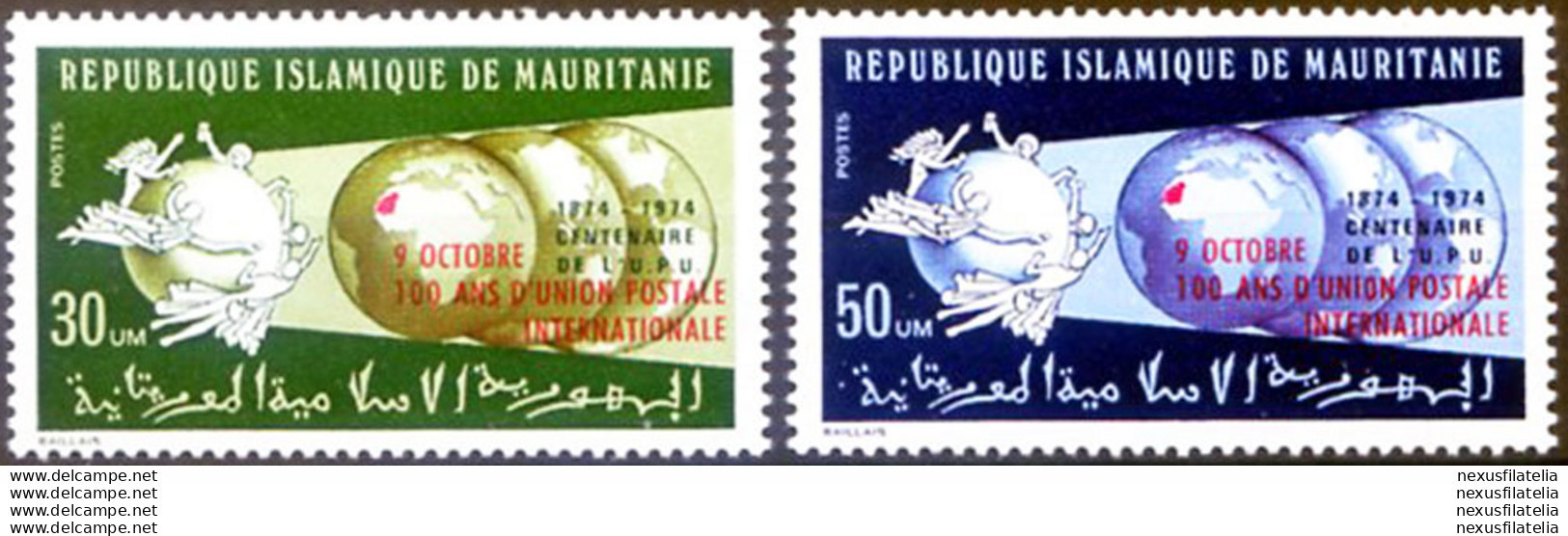 UPU. Soprastampa Rossa 1974. - Mauritania (1960-...)