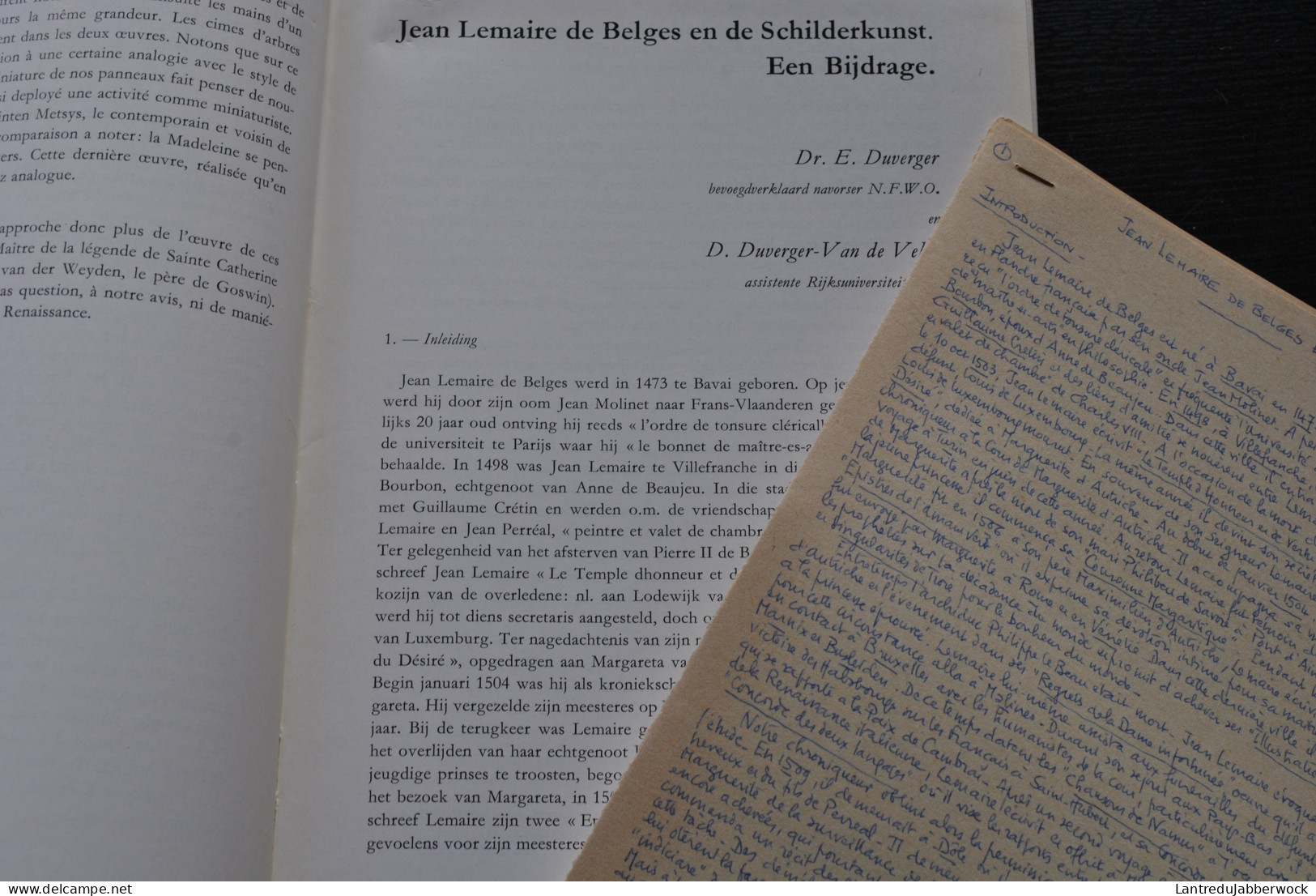 KONINKLIJK MUSEUM VOOR SCHONE KUNSTEN ANTWERPEN JAARBOEK 1967 + Dédicace ET Manuscrits Originaux Articles En Français - Historia