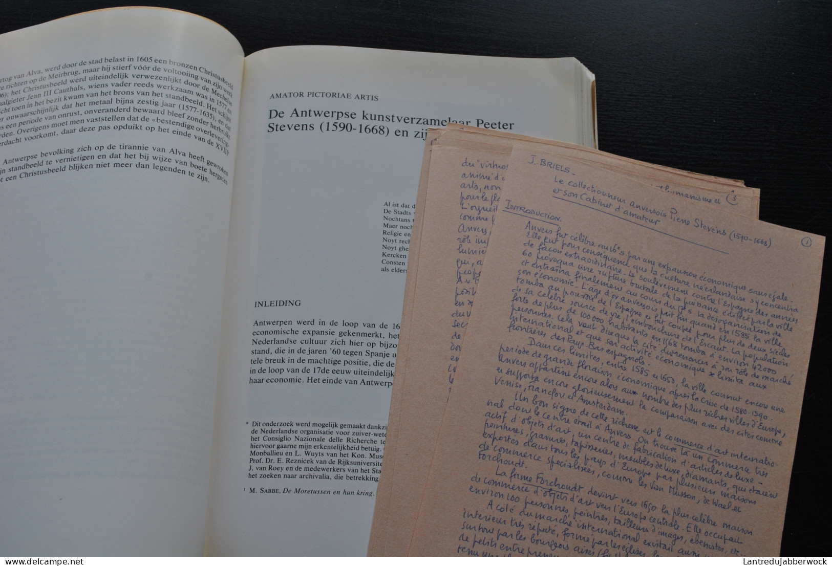 KONINKLIJK MUSEUM VOOR SCHONE KUNSTEN ANTWERPEN JAARBOEK 1980 + manuscrits originaux traduction des articles en français