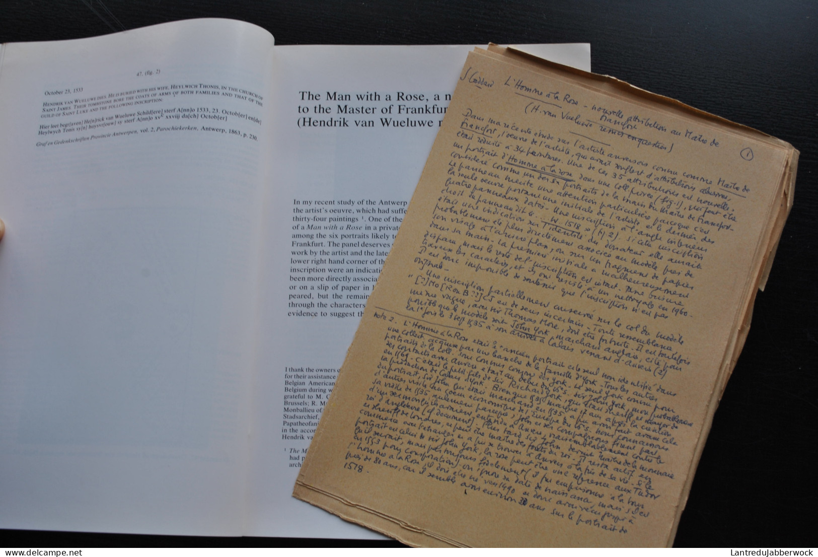 KONINKLIJK MUSEUM VOOR SCHONE KUNSTEN ANTWERPEN JAARBOEK 1983 + Manuscrits Originaux Traduction Des Articles En Français - Storia