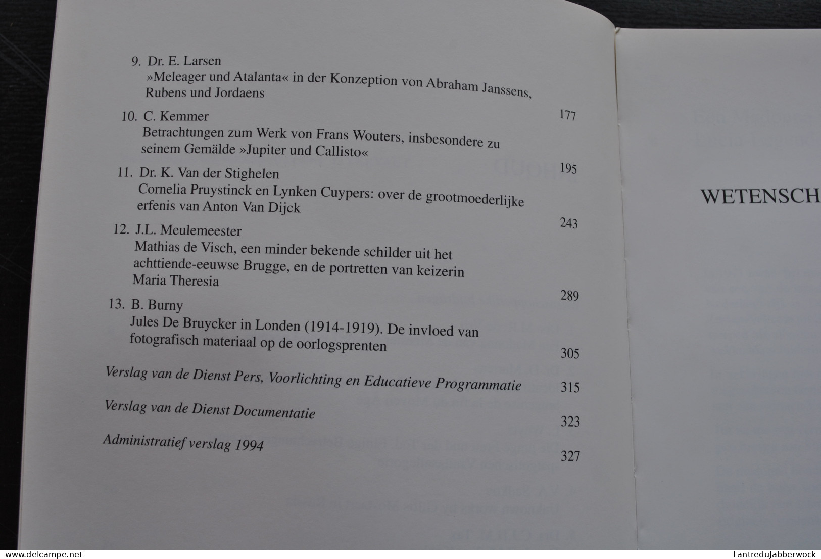 KONINKLIJK MUSEUM VOOR SCHONE KUNSTEN ANTWERPEN JAARBOEK 1995 Michael OPHOVIUS PRUYSTINCK CUYPERS De Visch QUELLINUS - Geschiedenis