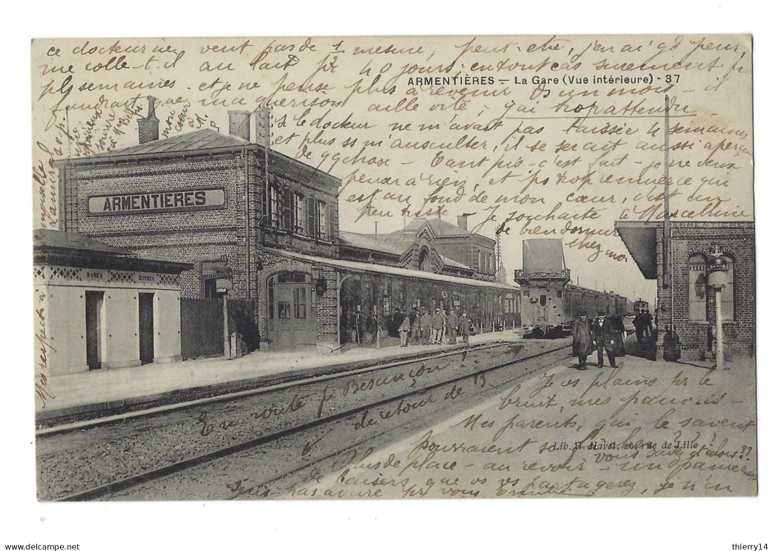 Armentières - La Gare (vue Intérieure) - Armentieres