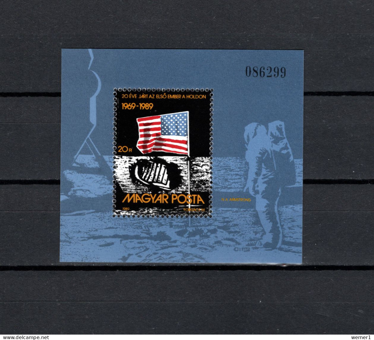 Hungary 1989 Space, 20th Anniversary Of Apollo 11 Moonlanding S/s MNH - Europa