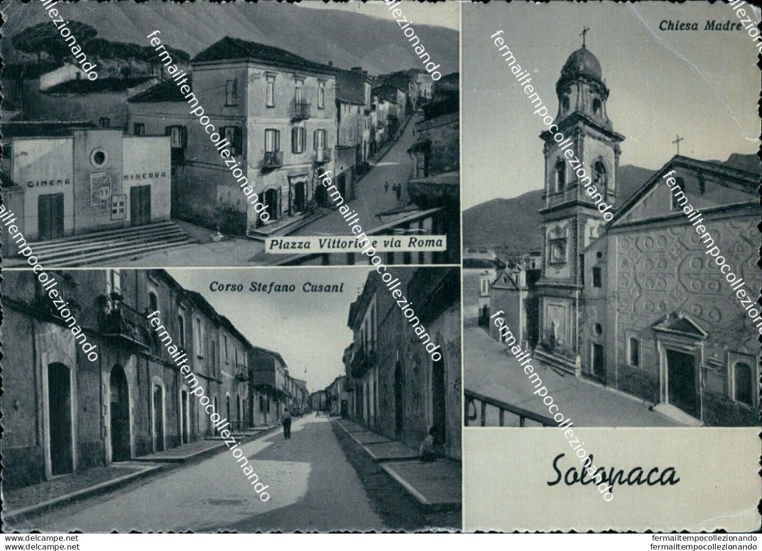 Cm456 Cartolina Solopaca 3 Vedutine Provincia Di Benevento Campania - Benevento