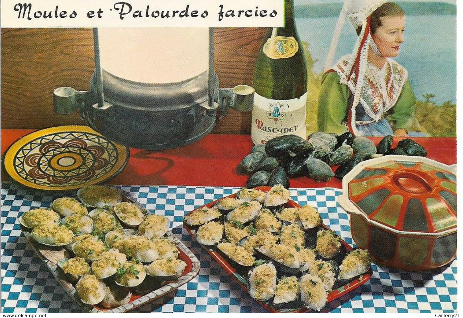 CP RECETTE. MOULES ET PALOURDES FARCIES. PAR EMILIE BERNARD. VIN MUSCADET. - Recetas De Cocina