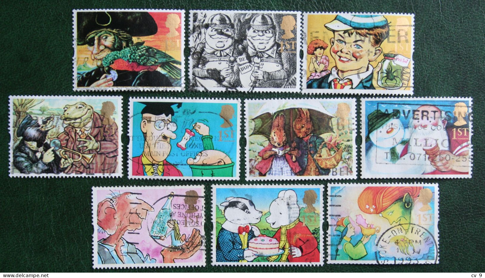 GREETINGS CHILDREN'S BOOKS COMICS Mi 1431-1440 1993  Used Gebruikt Oblitere ENGLAND GRANDE-BRETAGNE GB GREAT BRITAIN - Used Stamps
