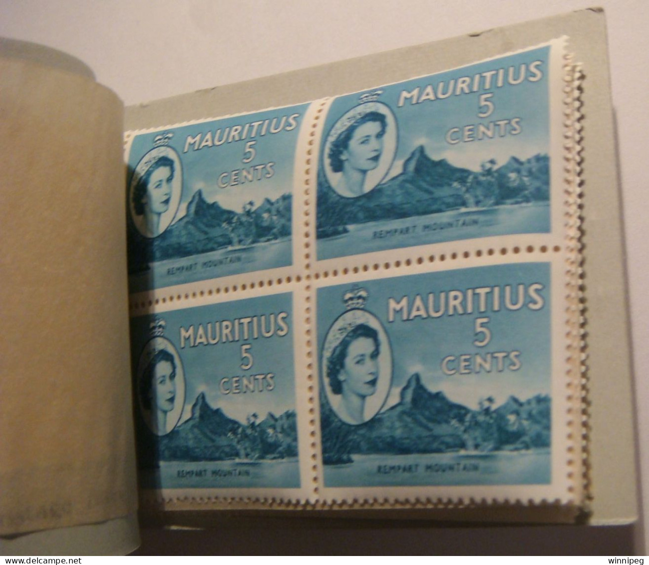 Mauritius 1955? Booklet Queen Elizabeth II.Single Stapple. - Mauritius (...-1967)