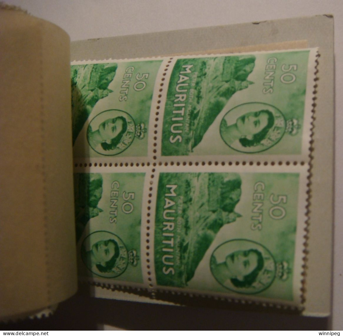 Mauritius 1955? Booklet Queen Elizabeth II.Single Stapple. - Mauritius (...-1967)