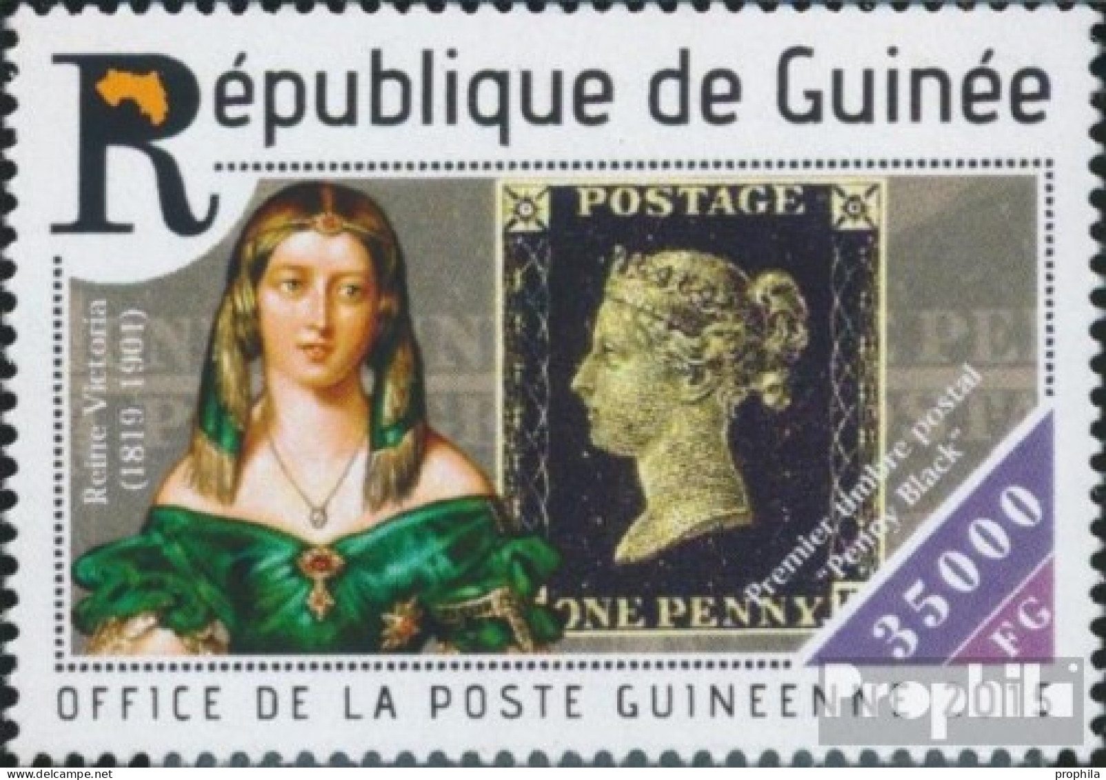Guinea 11092 (kompl. Ausgabe) Postfrisch 2015 175 Jahre Briefmarken - Guinea (1958-...)