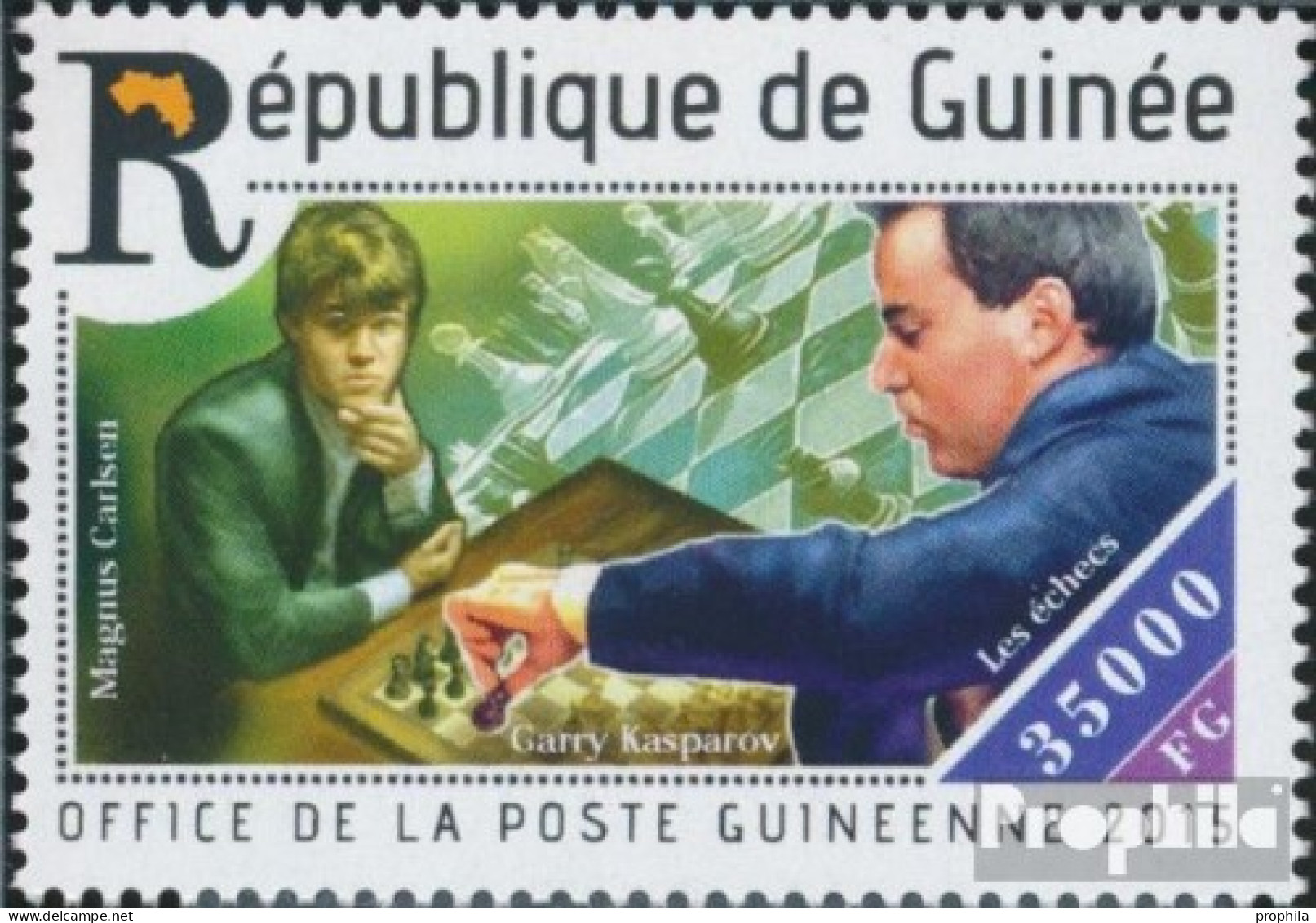 Guinea 11077 (kompl. Ausgabe) Postfrisch 2015 Schach - Guinea (1958-...)