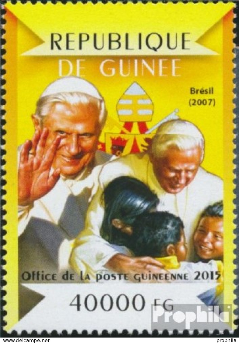 Guinea 10996 (kompl. Ausgabe) Postfrisch 2015 Die Reisen Von Papst Benedikt XVI - Guinée (1958-...)