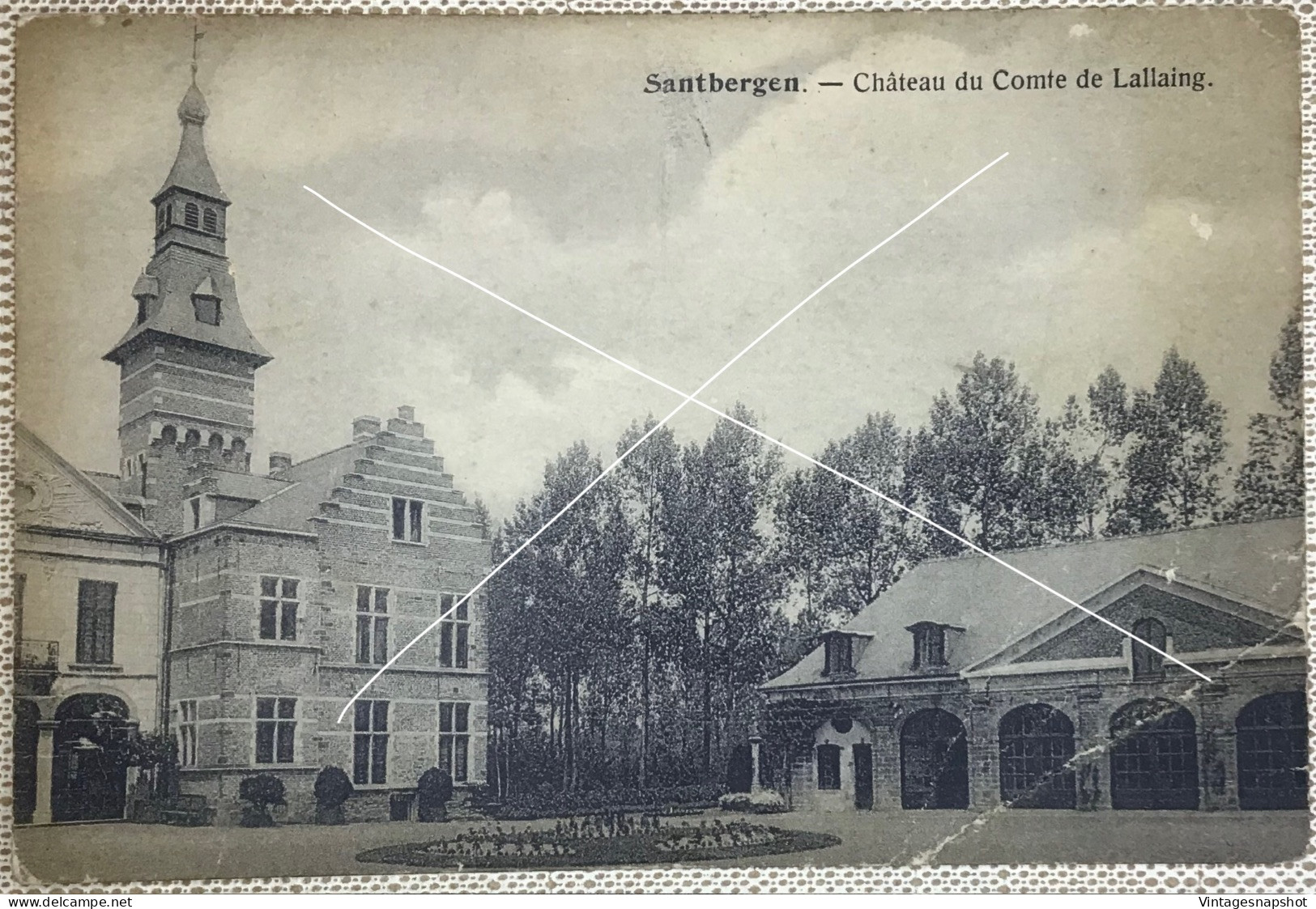 GERAARDSBERGEN SANTBERGEN Chateau Du Comte De Lallaing PK CP Postée En 1947 - Geraardsbergen