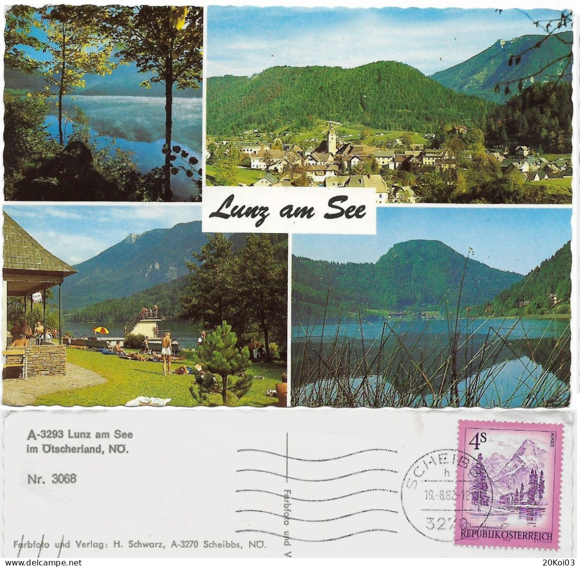 Österreich Lunzer Lunz Am See Im Ötscherland, NÖ_SCHEIRRS  - A-3293 - Stempel 4S 1982 / 3270_Autriche_TB-TTB - Scheibbs