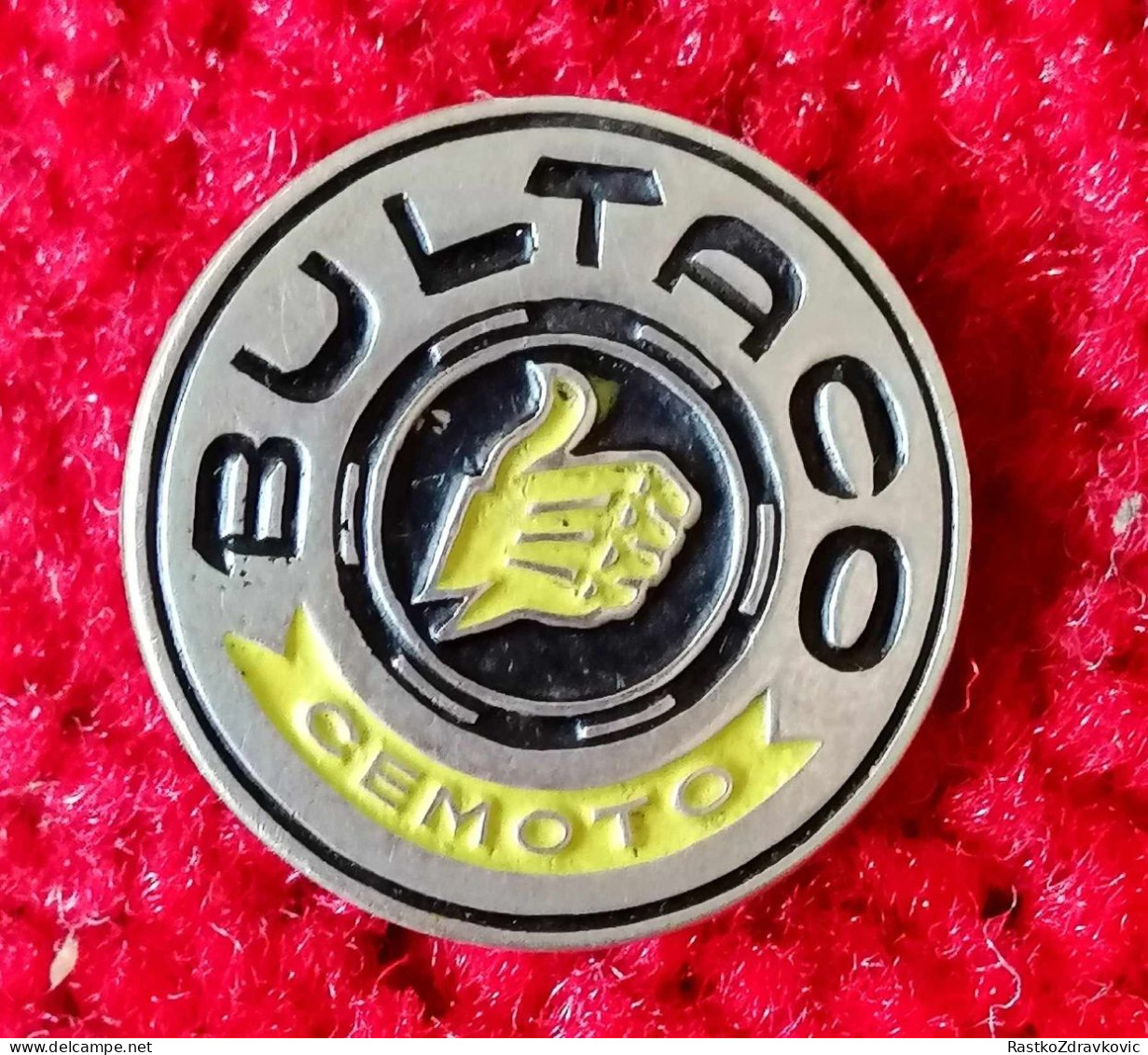 BULTACO+CEMOTO+MOTOSPORT+MOTORACE+OLDITEMER+RARE+VINTAGE+BADGE - Motos