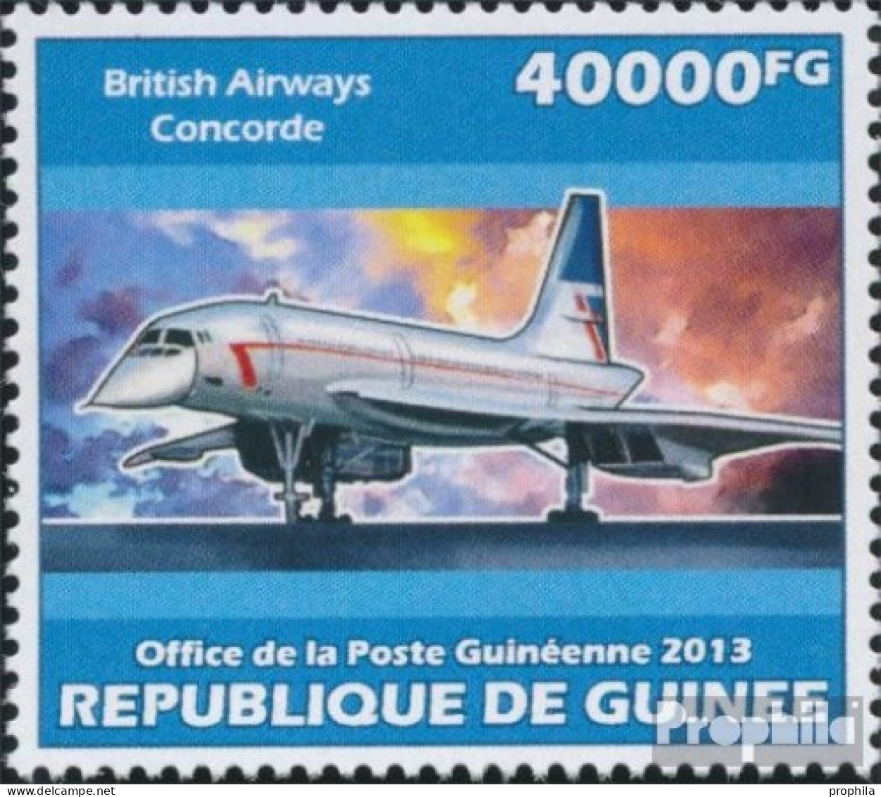 Guinea 10176 (kompl. Ausgabe) Postfrisch 2013 Concorde - Guinea (1958-...)