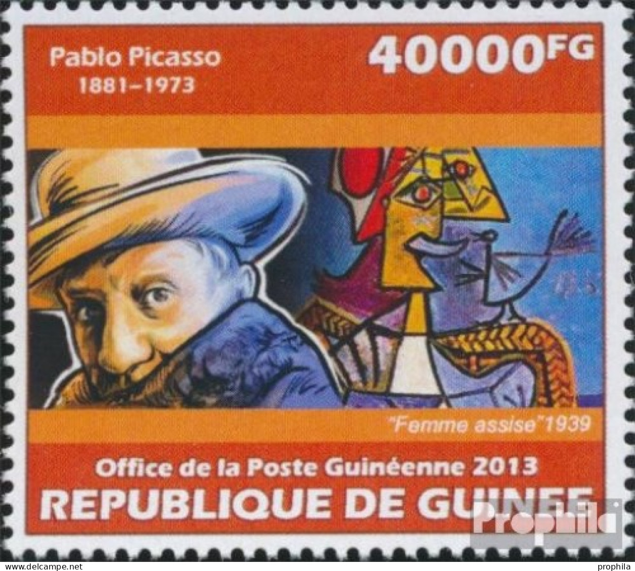 Guinea 10168 (kompl. Ausgabe) Postfrisch 2013 Pablo Picasso - Guinee (1958-...)