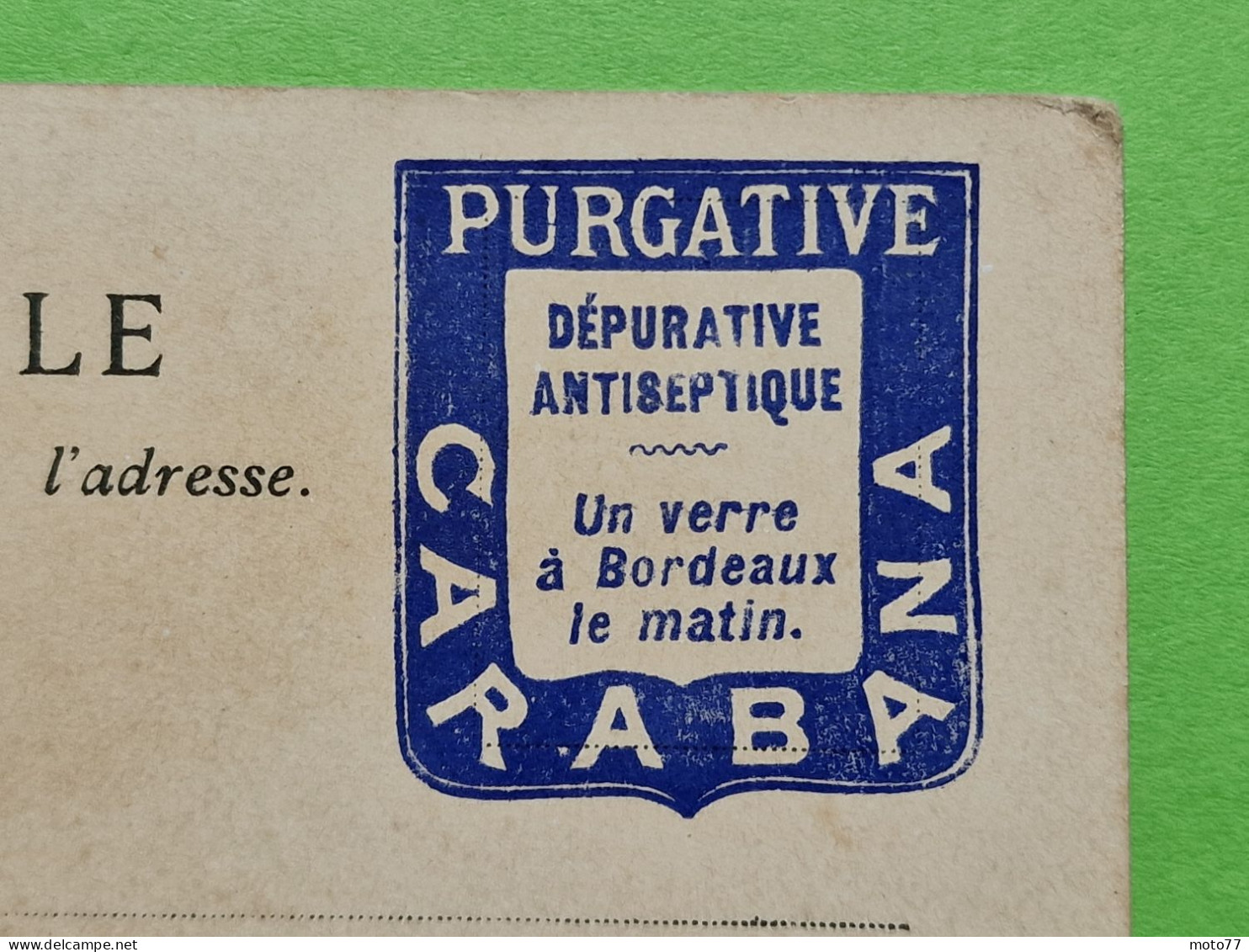 PORTE-TIMBRE France N° 1092 Yvert & Tellier 2010 - CARABANA - Imprimé Sur CPA Paris Expo 1900 Aquarium 2/ COTE 100€ - Unclassified