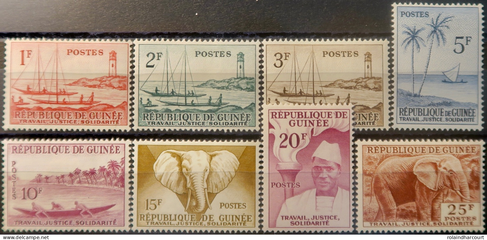 R2253/703 - GUINEE - 1959 - SERIE COMPLETE - N°8 à 15 NEUFS* - Guinee (1958-...)