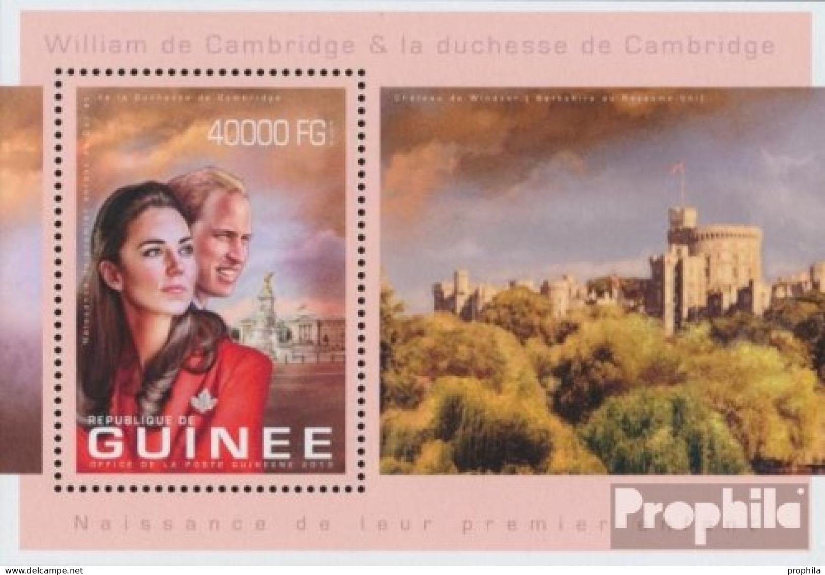 Guinea Block 2259 (kompl. Ausgabe) Postfrisch 2013 Prinz William Und Kate Middleton - Guinée (1958-...)