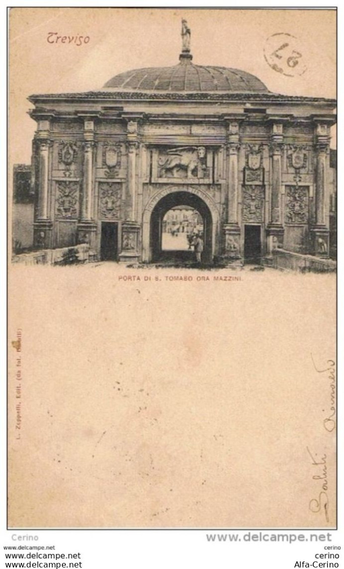 TREVISO:  PORTA  S. TOMASO  ORA  MAZZINI  -  FP - Treviso