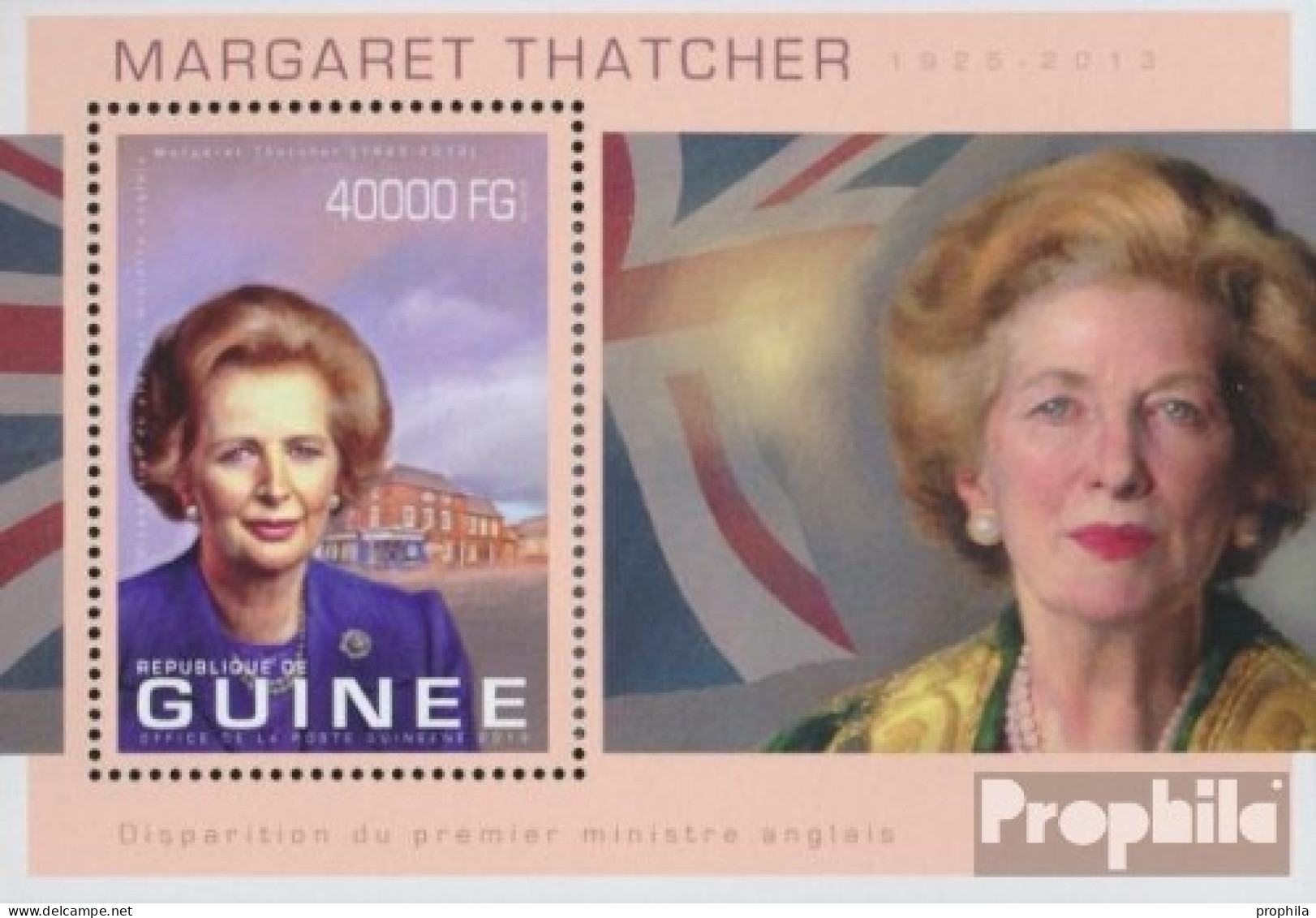 Guinea Block 2257 (kompl. Ausgabe) Postfrisch 2013 Margaret Thatcher - Guinea (1958-...)