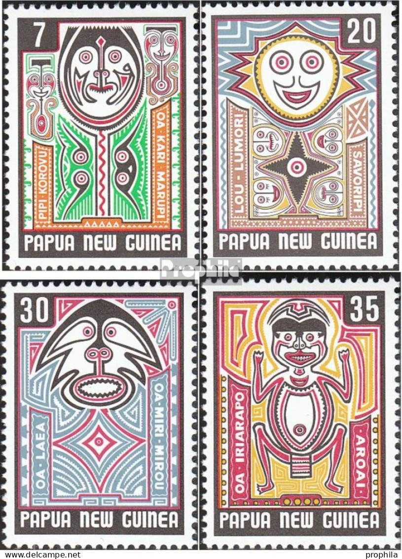 Papua-Neuguinea 333-336 (kompl.Ausg.) Postfrisch 1977 Kunst - Papua Nuova Guinea