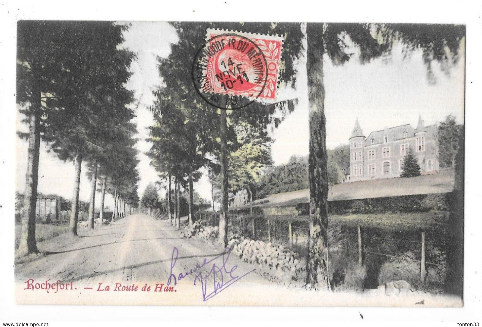 ROCHEFORT - BELGIQUE - La Route De HAN - CPA DOS SIMPLE De 1905 - TOUL 6 - - Rochefort